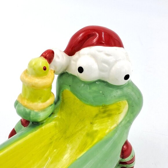 Boston Warehouse Vintage Olive Dish 2003 Christmas Table Decor - Picture 5 of 9